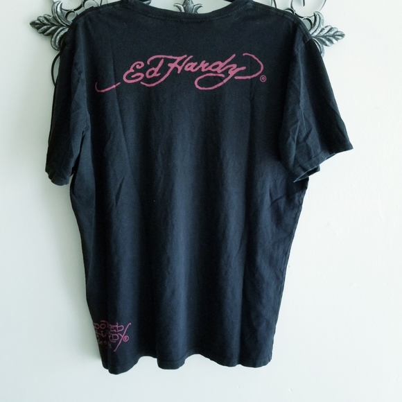 Vintage Don Ed Hardy Designs Black Tshirt Circa 1999 - Picture 5 of 7